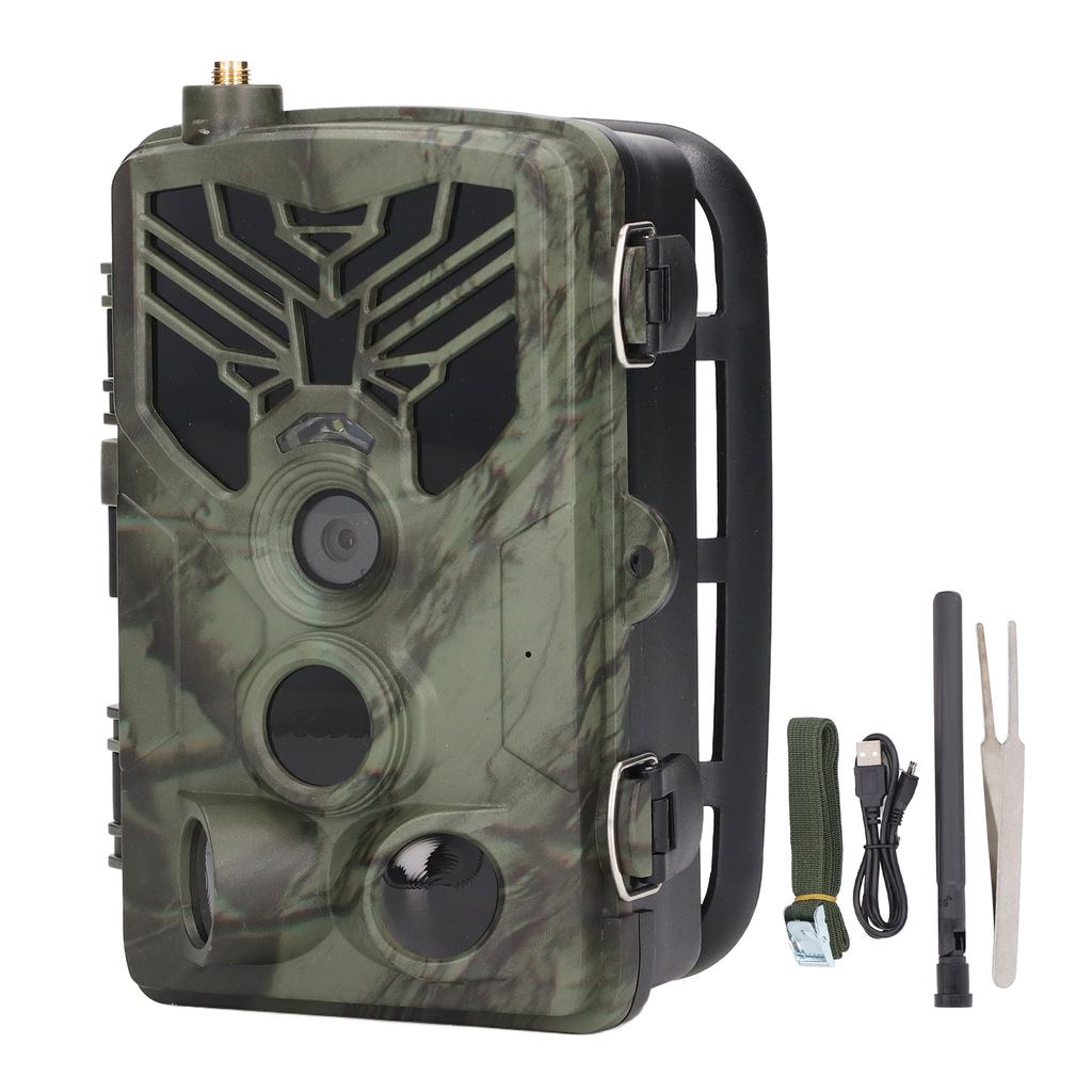 4G Outdoor Infrared Night Vision Hunting Trail Camera 30MP HD Motion Activated Trail Camera for Security Monitoring