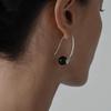 Niche Silver Hoop Earrings for Women: Elegant, Stylish, Simple Design