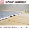 Marble Noodle Board [M size] Charcoal Black color limited edition (Width 48.5cm x Depth 37.5cm)