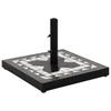 Vidaxl Square Umbrella Base, Black-White, 12 Kg