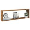 VidaXL Wall Cube Shelves 2 Pcs Old Wood 100x15x30 Cm, Cube-shaped Storage, Cube-shaped Organizer, 856582