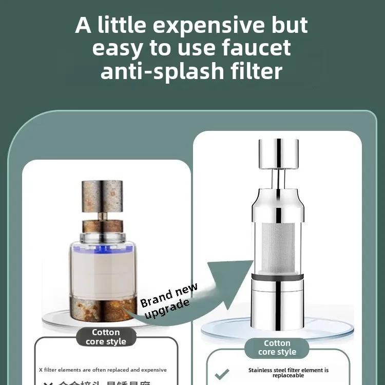 Kitchen Faucet Filter Water Purifier Purifier Tap Water Household Splashproof God Extender Universal Spout