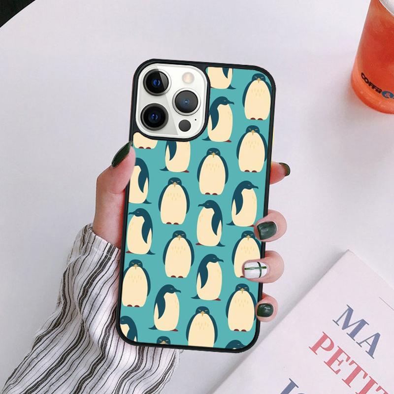 Cute Lovely Penguin Phone Case For iPhone 17 Air 14 13 12 16Pro Max 15 Plus Max Cover Shell Coque