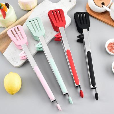 Utensili per barbecue: Pinze in acciaio inossidabile da 9" e 12" con punte in silicone e supporto