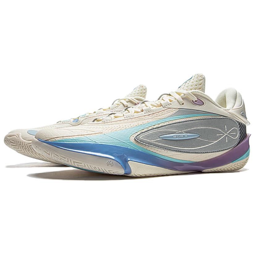 Li Ning Wade 808 5 Ultra Cotton Candy Herre Basketballsko Beige ABAV015-4