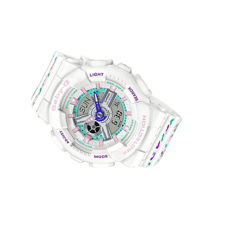 CASIO Women's BABY-G White Watch BA-110TH-7A BA-110TH-7A