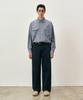 COSTUME O’CLOCK Cotton Washed Wide Pants Ash Brown Coospt243Ashbrown