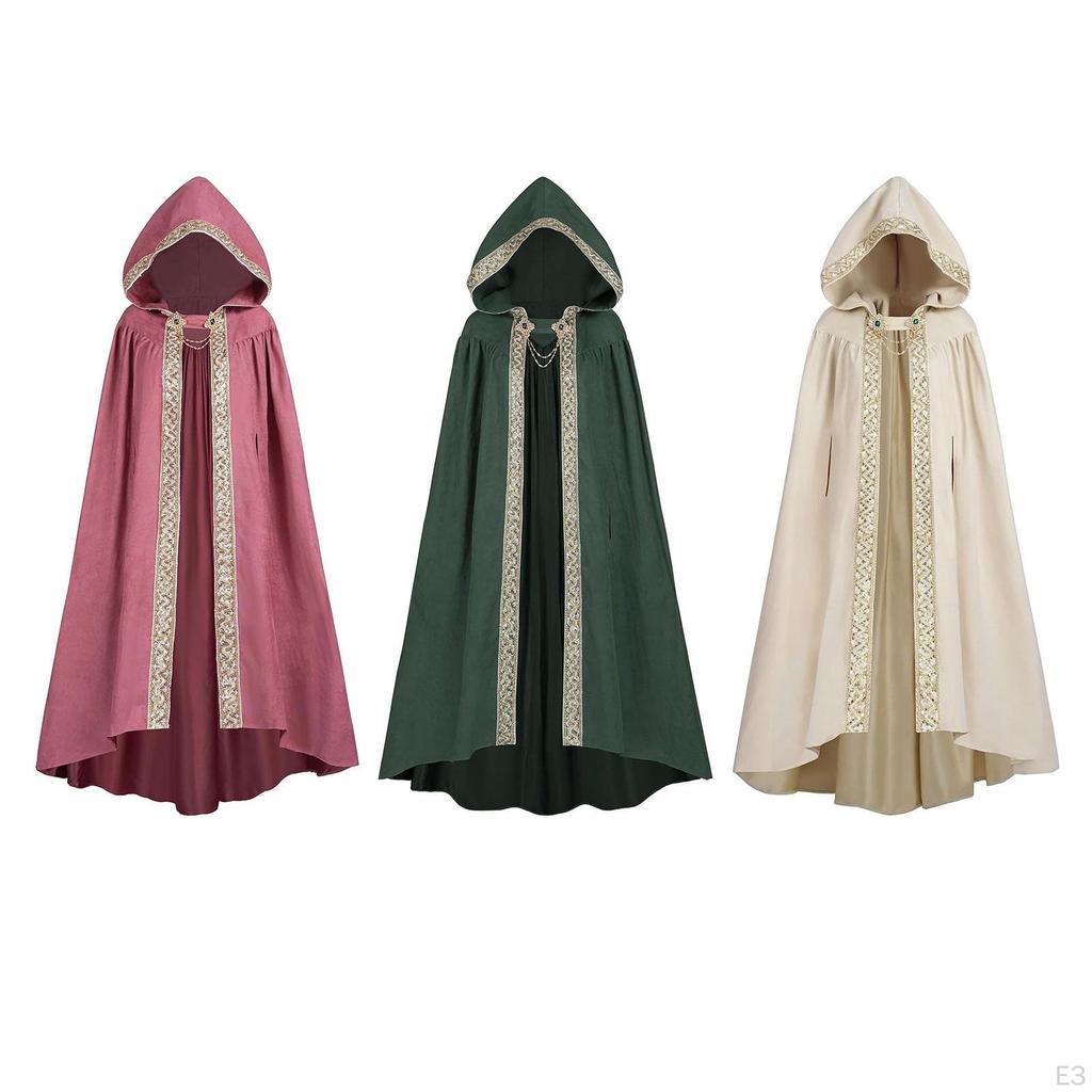 Hooded Cape Cloak Cosplay for Club Performance Halloween Christmas