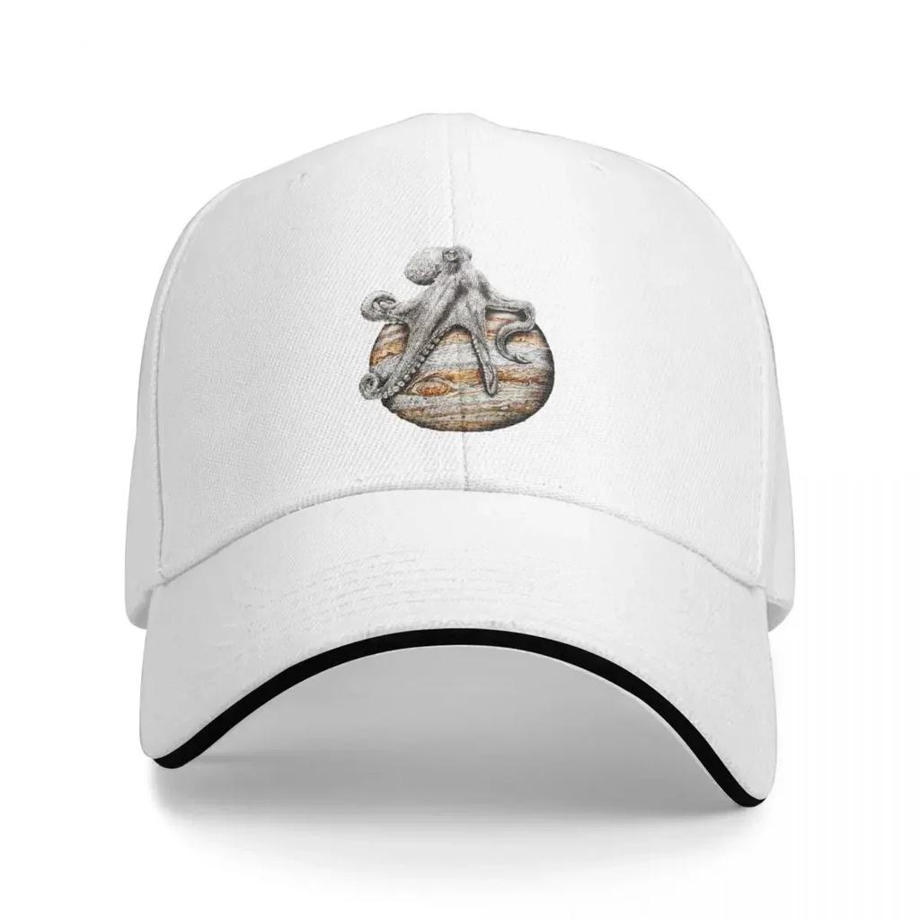 Celestial Cephalopod Cap Fashion Casual Baseball Caps Adjustable Hat Summer Unisex Baseball Hats Customizable Polychromatic