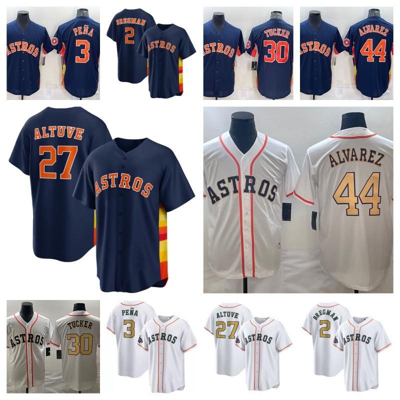 Houston Astros 44 Yordan Alvarez Fan Edition Embroidered Baseball Jersey Men