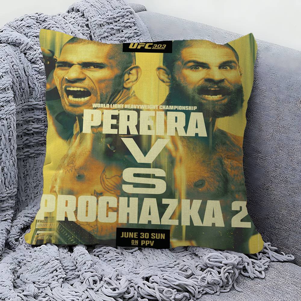 U-Ultimate Fighting Championship UFC Polštář Dárek Dekorace do domácnosti a kanceláře Polštář do ložnice, na pohovku, do auta Potah na polštář