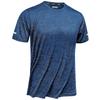 [TACVASEN] Men's Short-Sleeve Sports T-Shirt, Sweat-Wicking, Quick-Drying, Gym Wear, Training, Breathable, Cooling, Summer Clothing, Jogging, Running