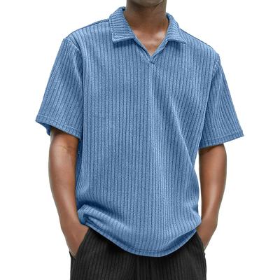 Men's Casual V,neck Color Comfortable Short,sleeved Top