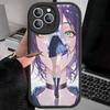 Chainsaw Man The Movie Reze Arc Leather Phone Case For iPhone 16 15 14 17 Pro Max 11 12 Mini Plus Soft Shell