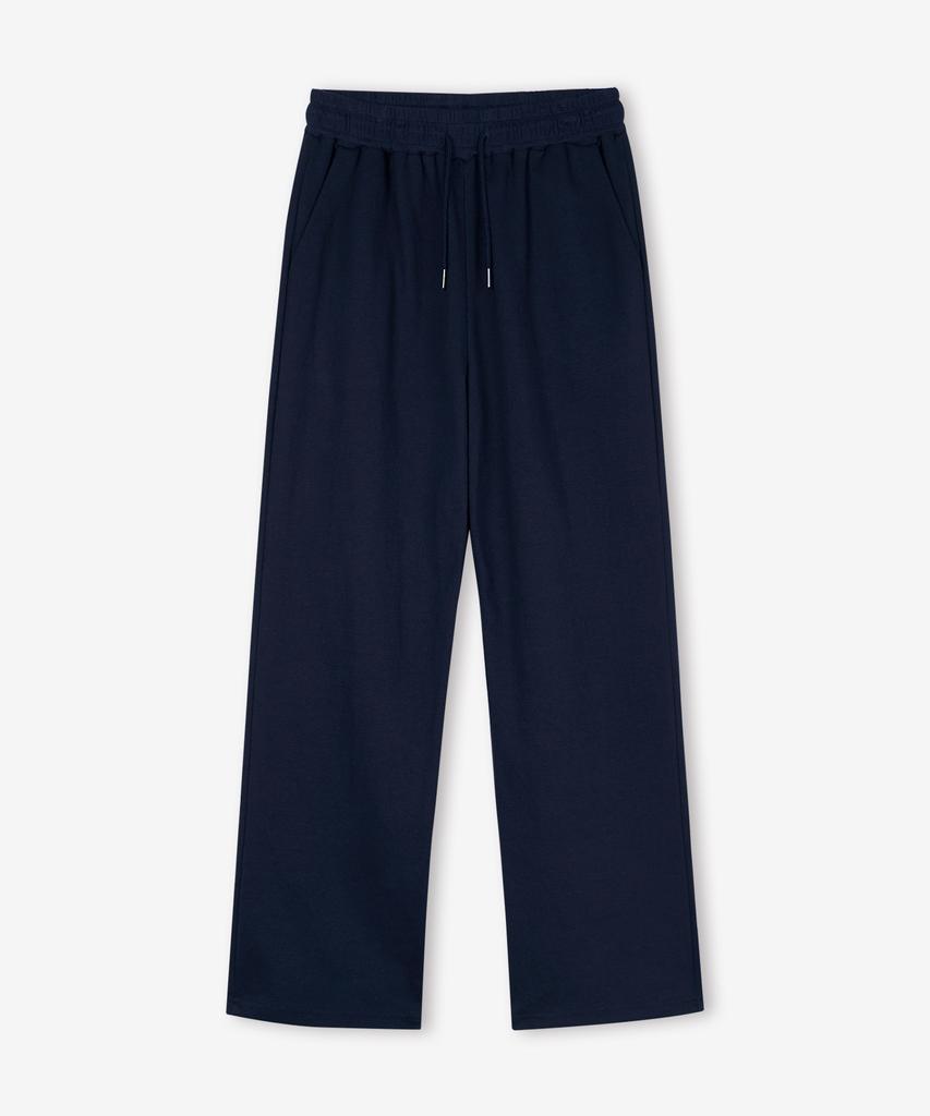 TOPBOY [Non-Fleece Or Fleece-Lined] Straight Regular Straight Training Pants Navy