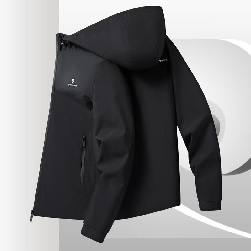 Pierre Cardin Men s Hooded Casual Windbreaker Jacket 4XL