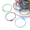 20PCS color paint wire rope 25 colors manufacturer wholesale key ring chain DIY tag cartoon key lanyard accessories