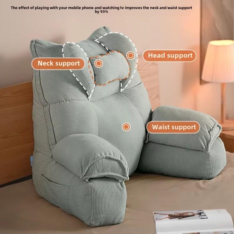 Backrest Cushion Lumbar Support Pillow Pregnancy Comfortable Reading Relaxing Nursing Pillows Lounger Pad Washable Cover