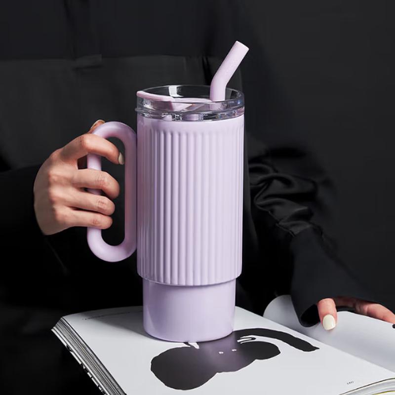 HOLOHOLO 1L Roman Style Insulated Tumbler with Straw