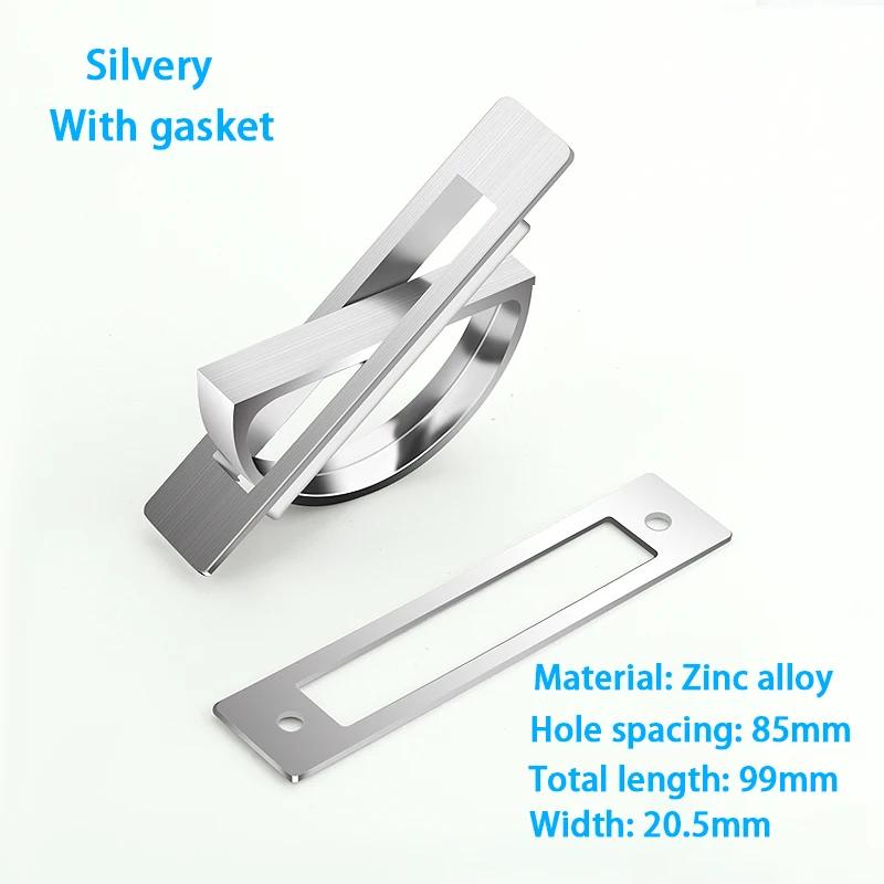 Aluminum Alloy Invisible Concealed Handle Kitchen Door Concealed Buckle Furniture Hardware Tatami Handle Storage Cabinet Drawer