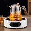 ZISIZ High-Temperature Glass Side Handle Teapot