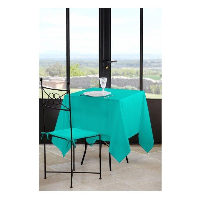 Nappe carree en polyester 180 x 180 cm Celadon