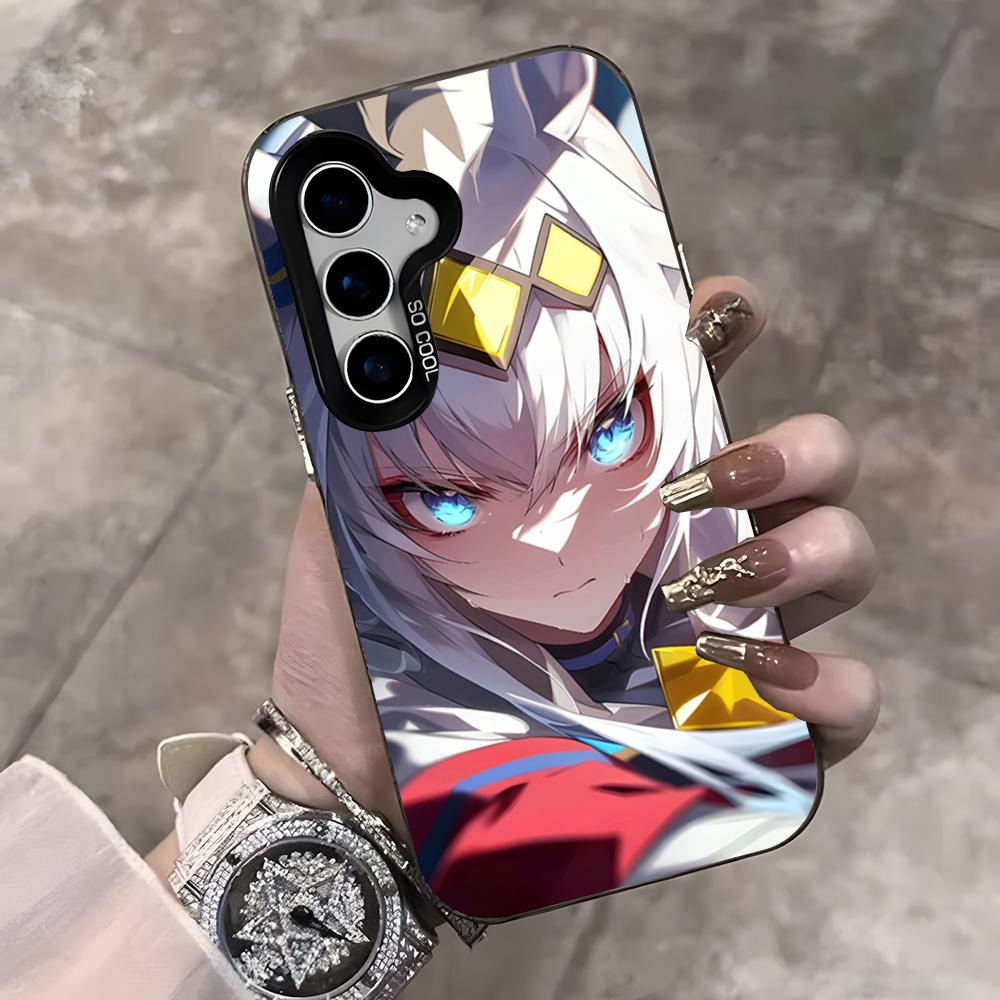 Uma Musume Pretty Derby Phone Case For Samsung S25 Ultra S23 S22 S21 S20 Ultra Plus S24 Fe A54 A55 Color Silver Cover