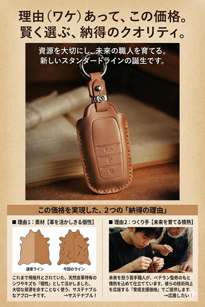 [Hallmo] Smart Key Case Genuine Leather Key Cover Compatible with
