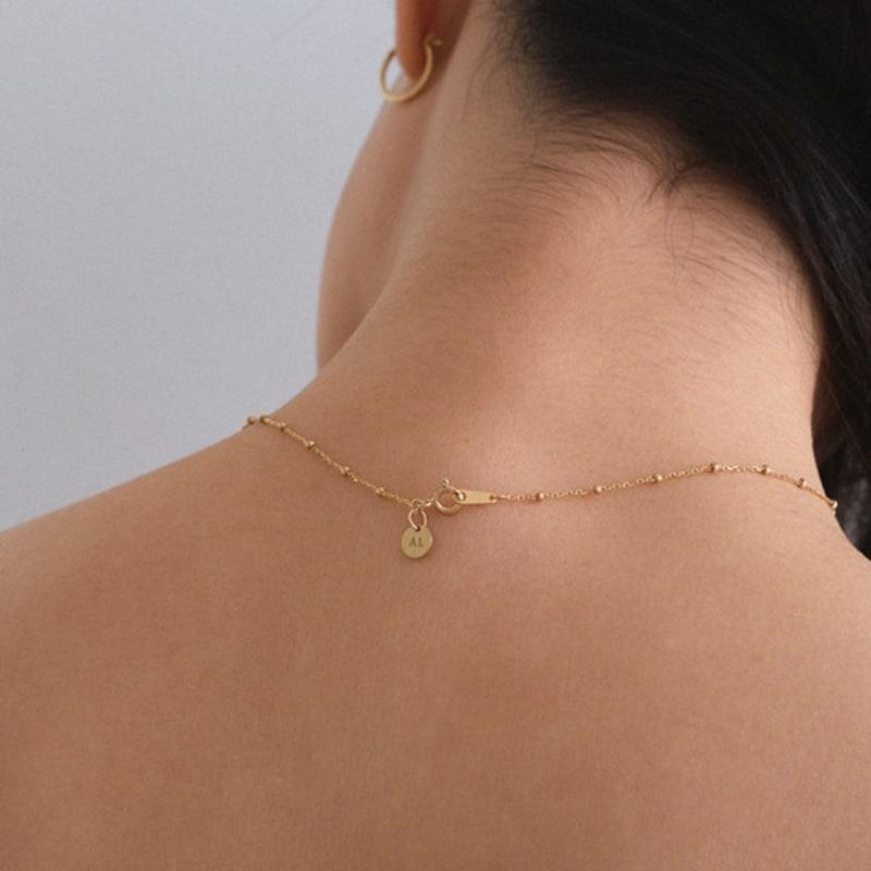 Another Layer Mini Ball Chain Necklace (silver925)(2color)