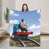 Super Soft T-thomas and Friends Throw Blanket Premium Fleece Flannel Lightweight  Bed Blanket Super Cozy Blankets All Season Use