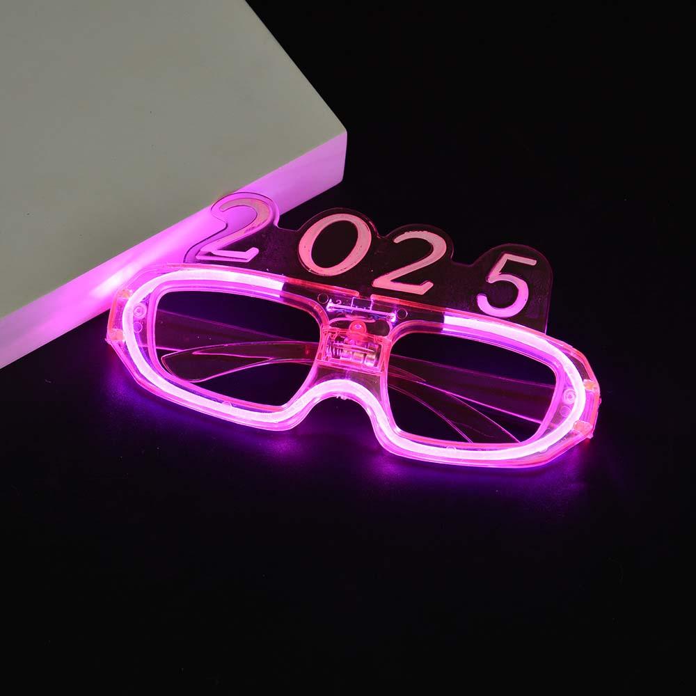 Number Letter 2025 Happy New Year Glow Glasses LED Glow New Year Party Glasses  New Year Gift
