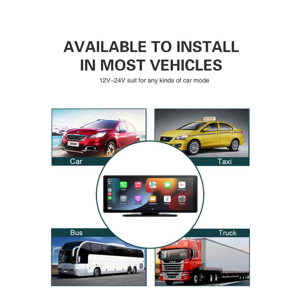 Bezdrátové autorádio Carplay Univerzální 10,26palcový dotykový displej Multimediální Přehrávač videa Android Auto Mirror Link Displej Navigace