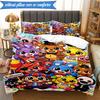Set Biancheria da Letto Festa Five Nights 3 Pezzi, Include 1 Copripiumino e 2 Federe Perfetto per Camera da Letto, Dormitorio, Regalo di Natale per Fan