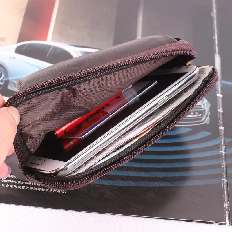Sacoche de hanche en cuir véritable pour homme Sacoche zippée en cuir pour téléphone Sac banane de taille de haute qualité Sacs à main Portefeuilles