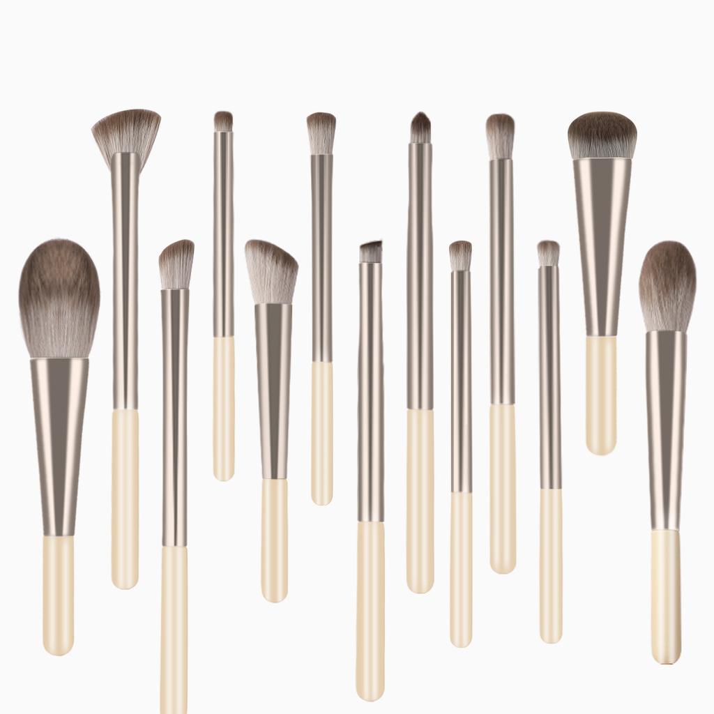 13 Sunlight Series Makeup Brush Set, Soft Concealer Brush, Foundation Brush, Eyeshadow Brush, Loose Powder Brush