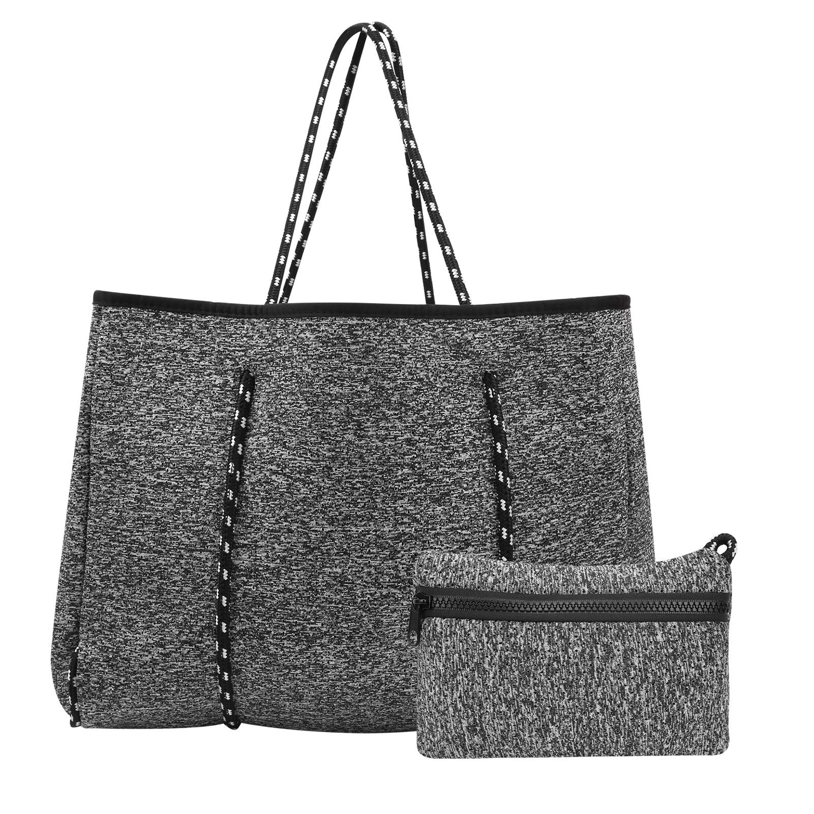 Outdoor Breathable Neoprene Beach Bag Large Capacity Casual Mommy Hand Strap Shopping Bag