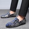 2025 New Large Size Men's Casual Fashion Sequins Single Shoes Barber One Foot Glove Men's Shoes Doudou Shoes