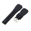 Pin Buckle Rubber Watch Strap for Men and Women Bell Ross BR01 24mm Waterproof Silicone Strap