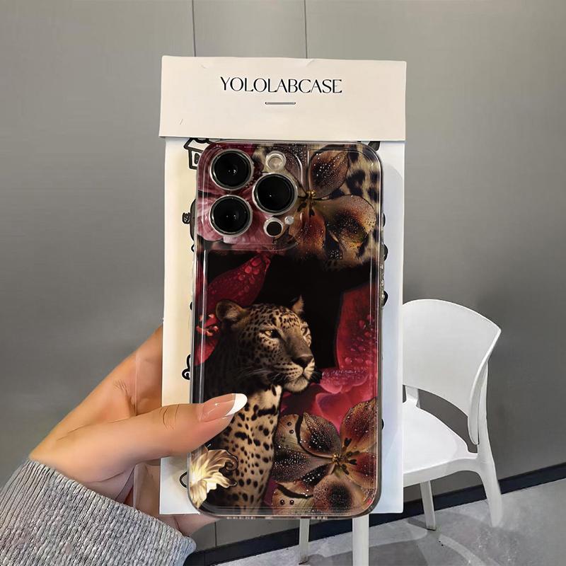 

Flower Lion Phone Case for Xiaomi Mi 15T 11 11T Poco F7 F5 X7 X6 X5 M7 M4 X4 M3 Pro NFC Lite GT Pro 4G 5G Transparent Soft TPU Poco X7 Pro 5G