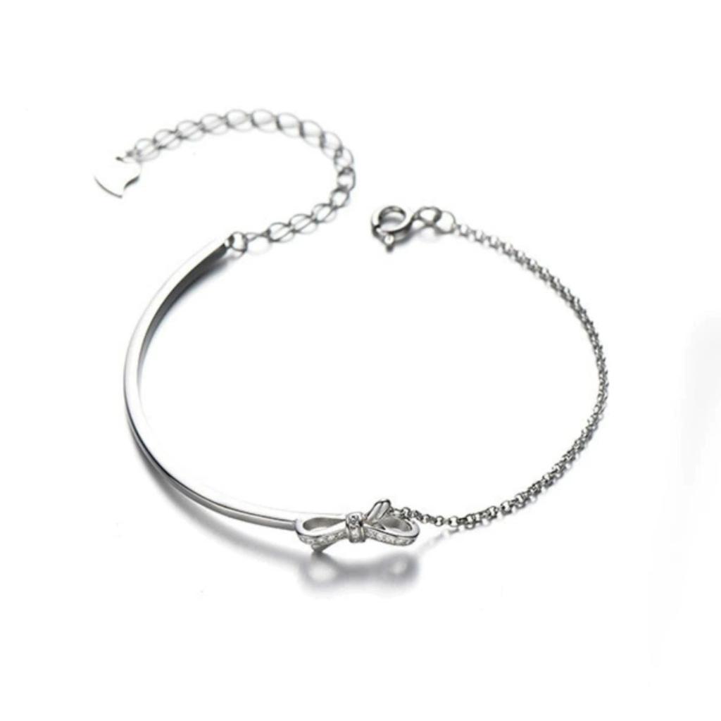 Bow Half Bracelet Bracelet Female Korean Versatile Niche Exquisite High-end Ins Style Jewelry Female