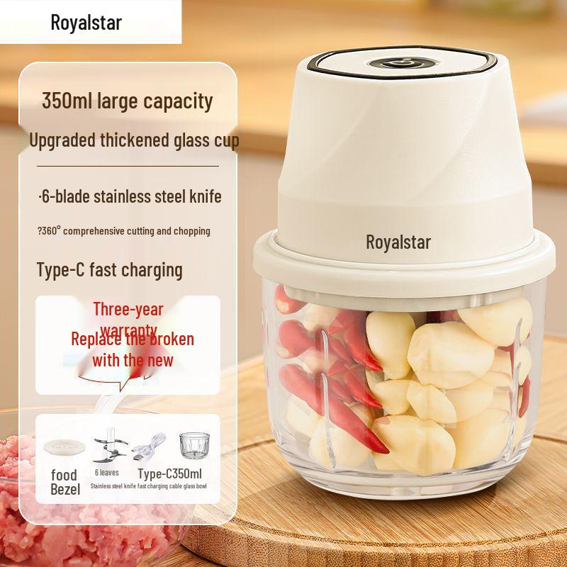 Rongshengda Kablosuz Elektrikli Mutfak Öğütücü (Sarımsak, Et, Biber ve Soslar İçin)