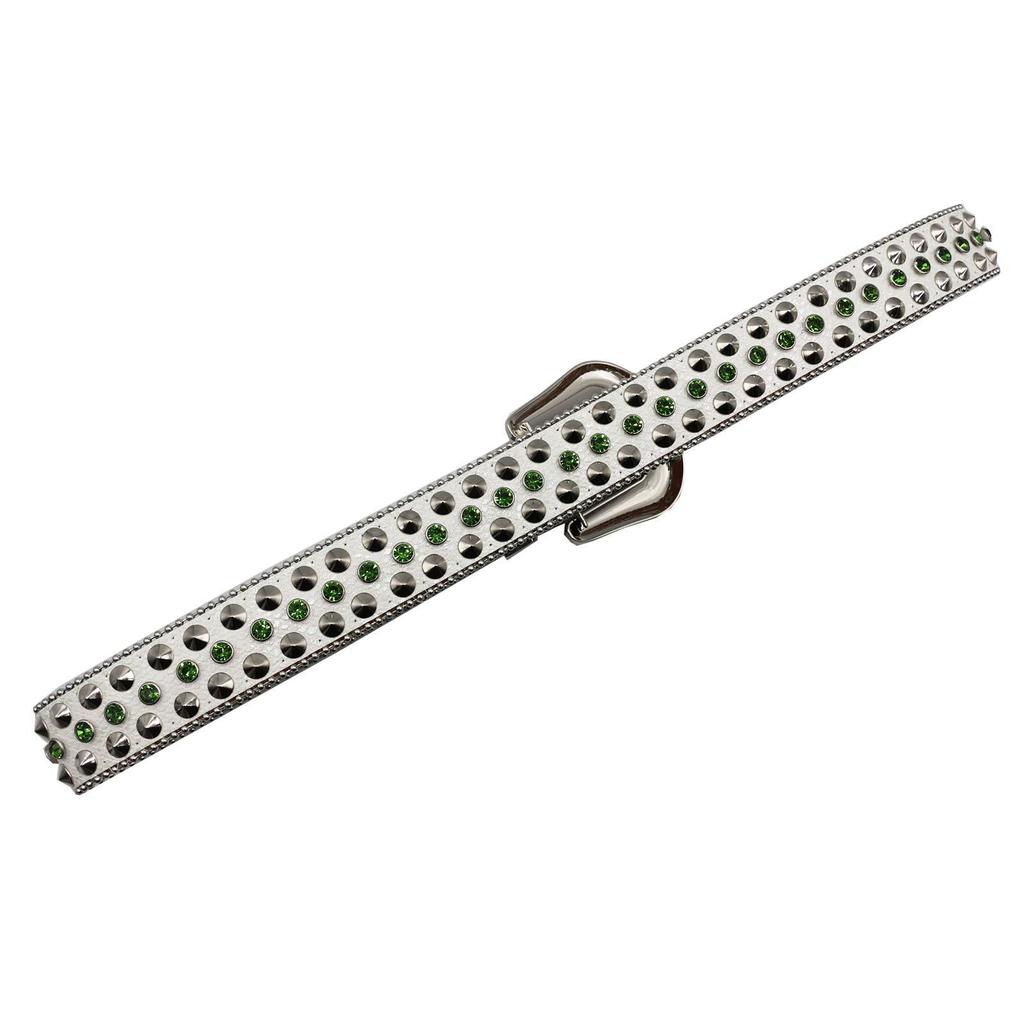 Women's Hip Hop Punk Rhinestone Cross Belt - Trendy Wide Waistband with Glittering Diamonds