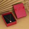 Bow Decoration Jewelry Container Storage Container Stamped Jewelry Box  For Her Wedding