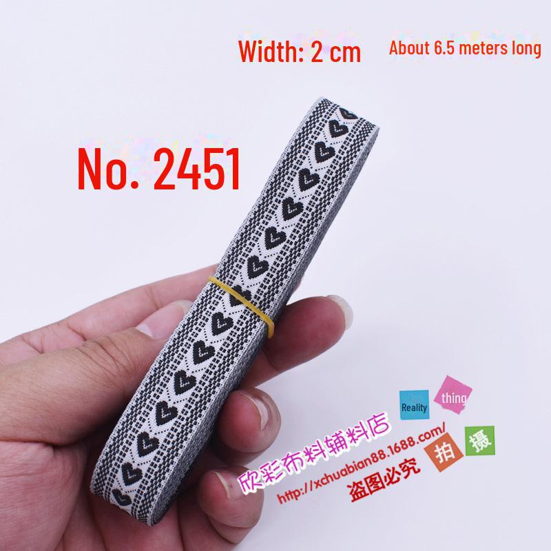 Panglică Etnică Jacquard cu Broderie din Dantelă, Roșu, 2CM - Performanță Scenă & Accesoriu Vestimentar DIY