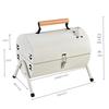 Hanlemeitu HL-0605 Americký uzený přenosný venkovní gril