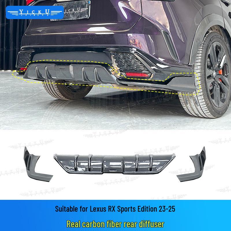 Lexus RX350/500 Carbon Fiber Body Kit (Front Lip, Fender Flares, Rear Lip, Side Skirts, Tail Top Spoiler, 2023-2025)