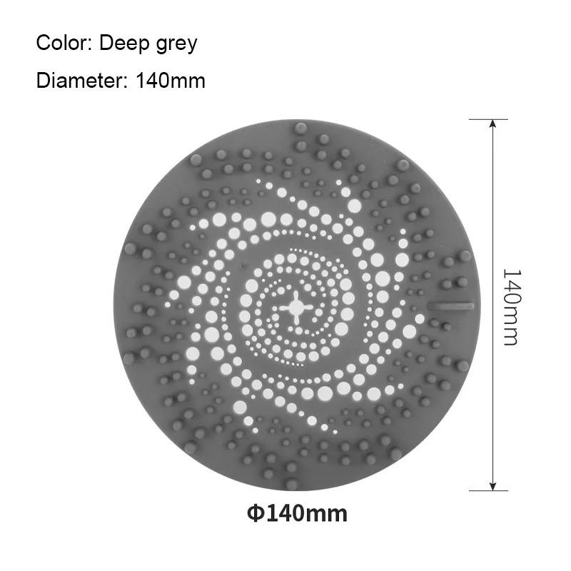 2Pcs Silicone Drain Strainer Household Shower Floor Filter Sink Strainers Hair Catcher for Kitchen Bathroom Accessories