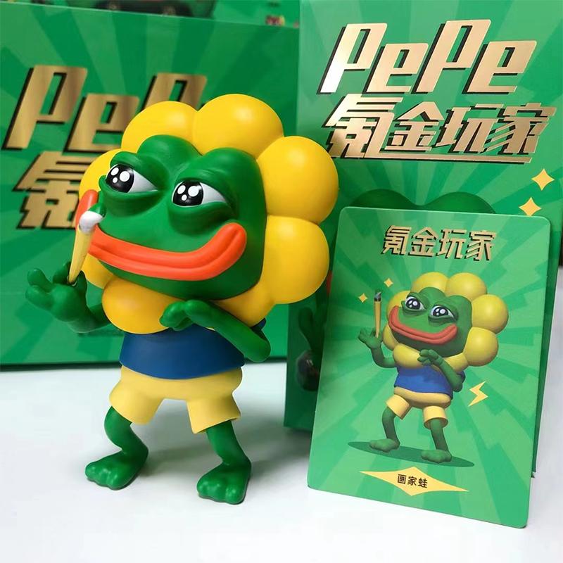 Trendy Sad Frog Series Blind Box Toy Handmade Model Funny Solitary Frog Desktop Car Decoration Ornament Birthday Gift