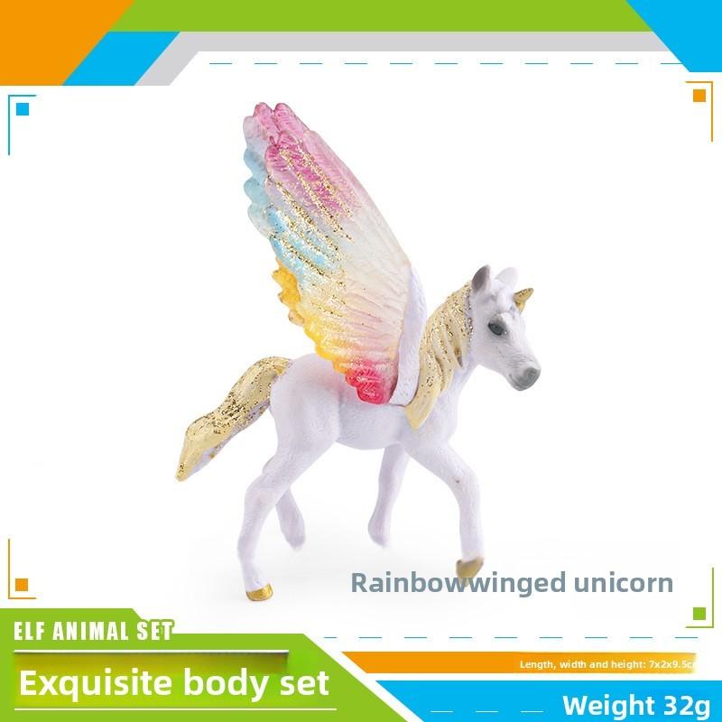Fantasy Pegasus Pvc Model Kids Animal Figurine For Playroom Decor