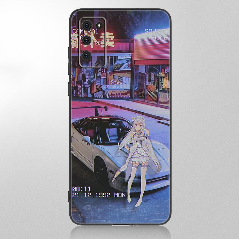 

Чехол для спортивного автомобиля японского аниме для Samsung Galaxy A12 A02S A22 A32 A52 A72 A71 A51 A41 A31 A21 A11 A50 A70 A10S A20S, черный чехол Samsung A52